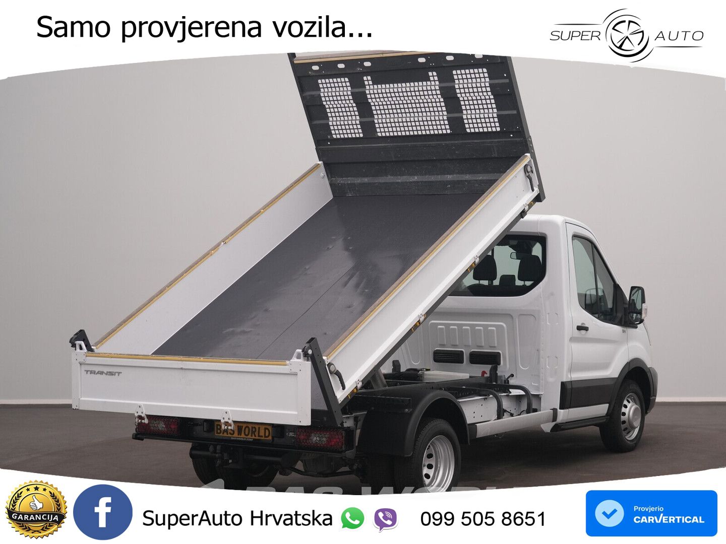 Ford Transit 165pk Kipper Dubbellucht 3,5t Trekhaak A 165 KS