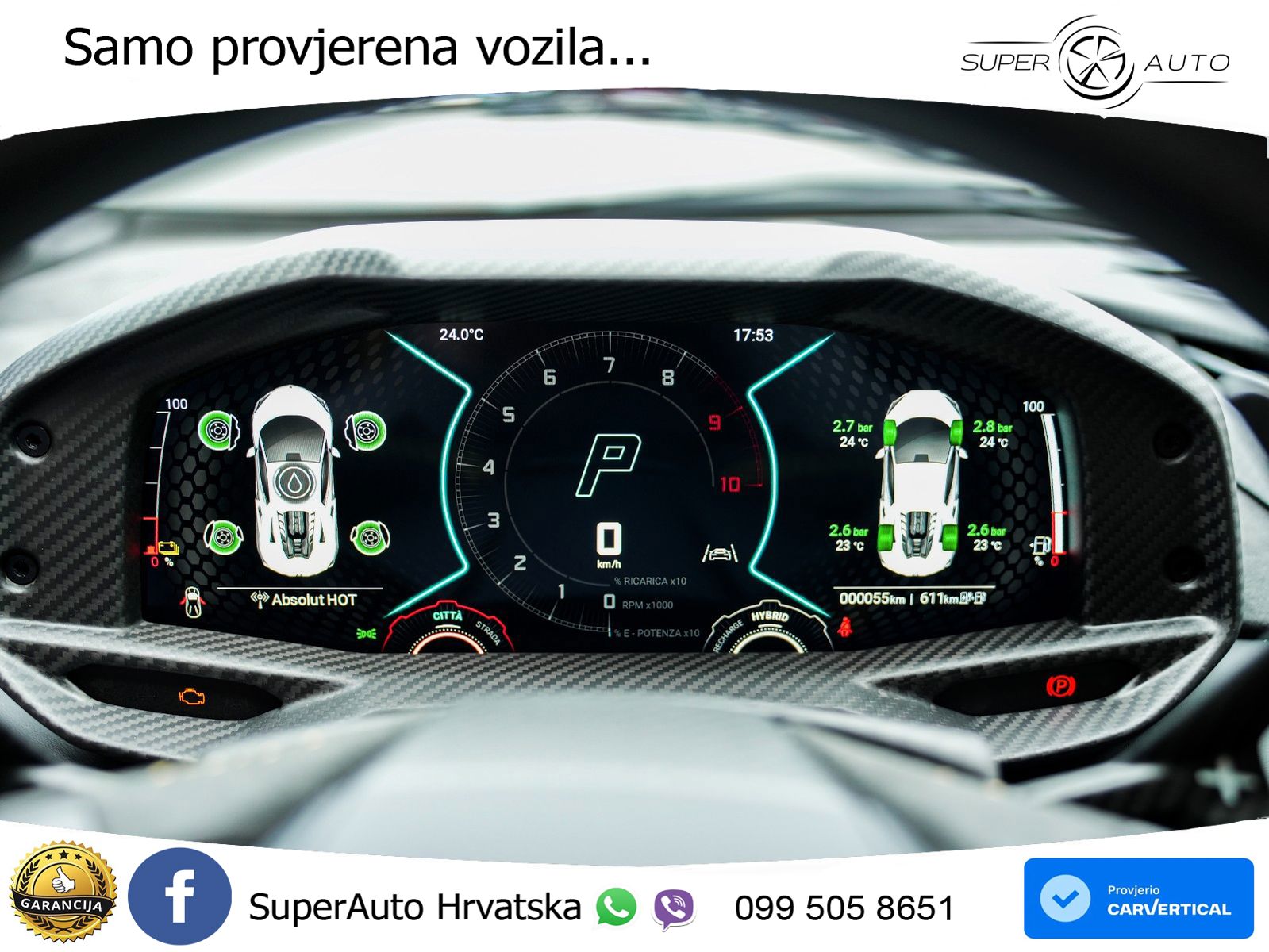 Lamborghini Revuelto 6.5 V12 (1015 KS) 4WD DCT LED+GR SJED+ACC
