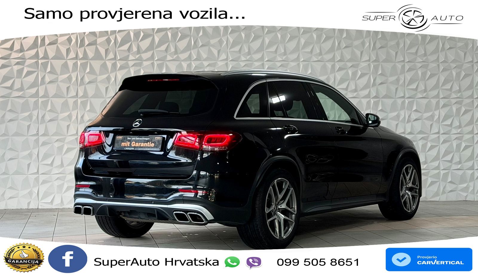 Mercedes AMG GLC 63 V8 (476 KS) 4MATIC+ MCT LED+GR SJED+ACC