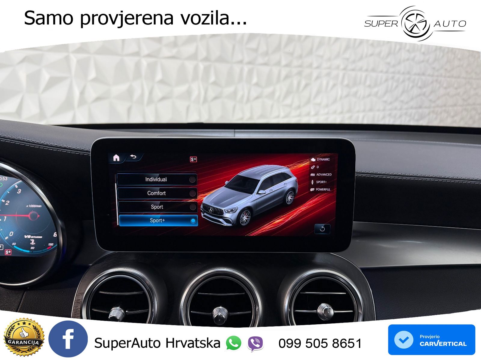 Mercedes AMG GLC 63 V8 (476 KS) 4MATIC+ MCT LED+GR SJED+ACC