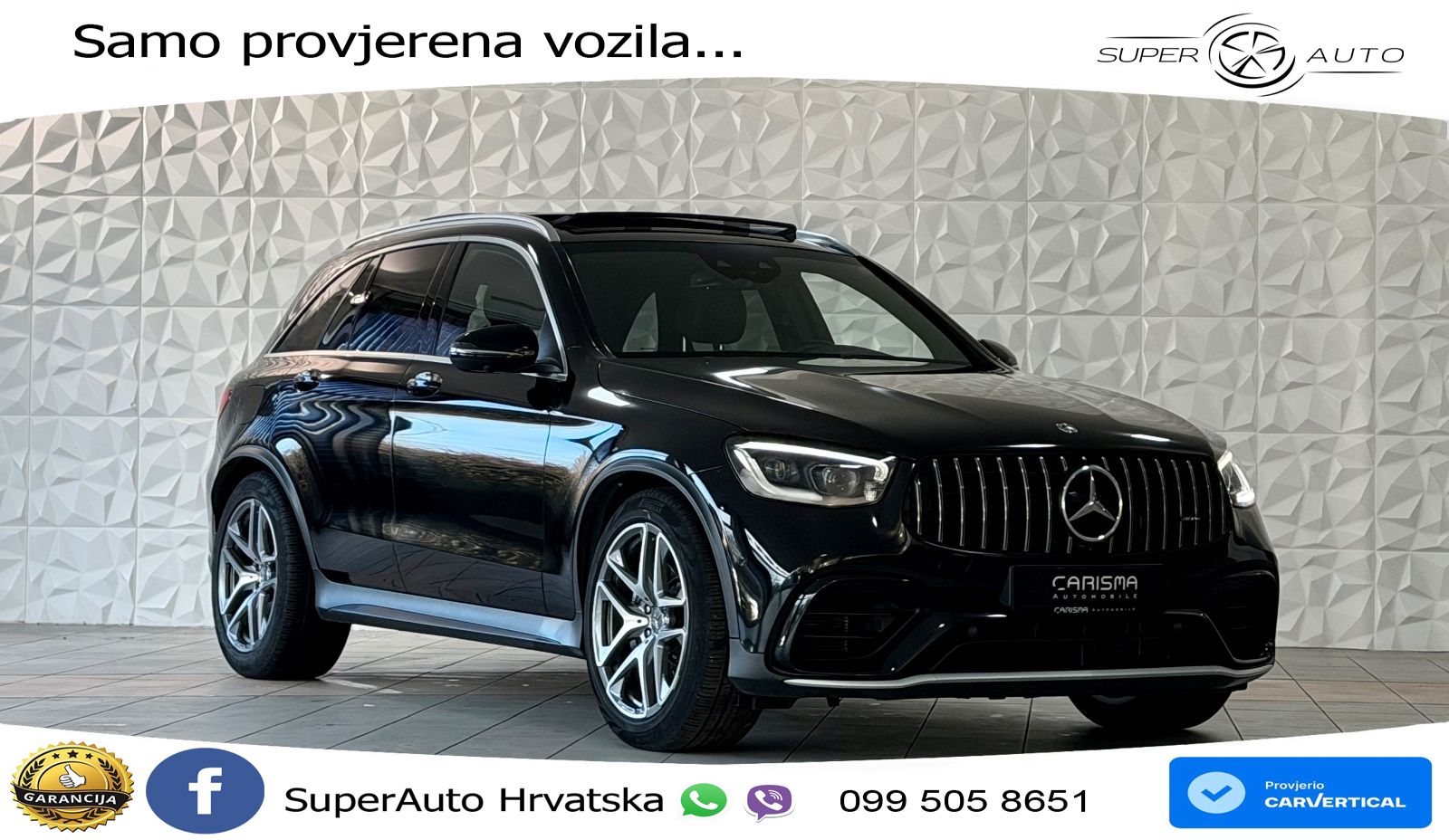 Mercedes AMG GLC 63 V8 (476 KS) 4MATIC+ MCT LED+GR SJED+ACC