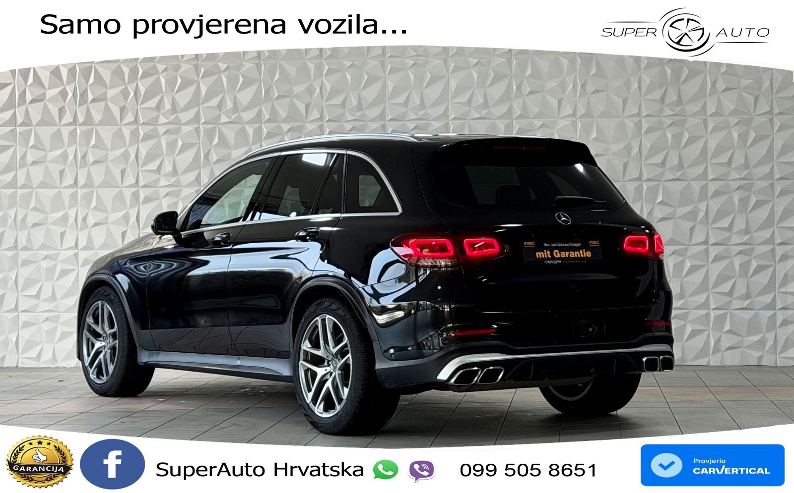Mercedes AMG GLC 63 V8 (476 KS) 4MATIC+ MCT LED+GR SJED+ACC
