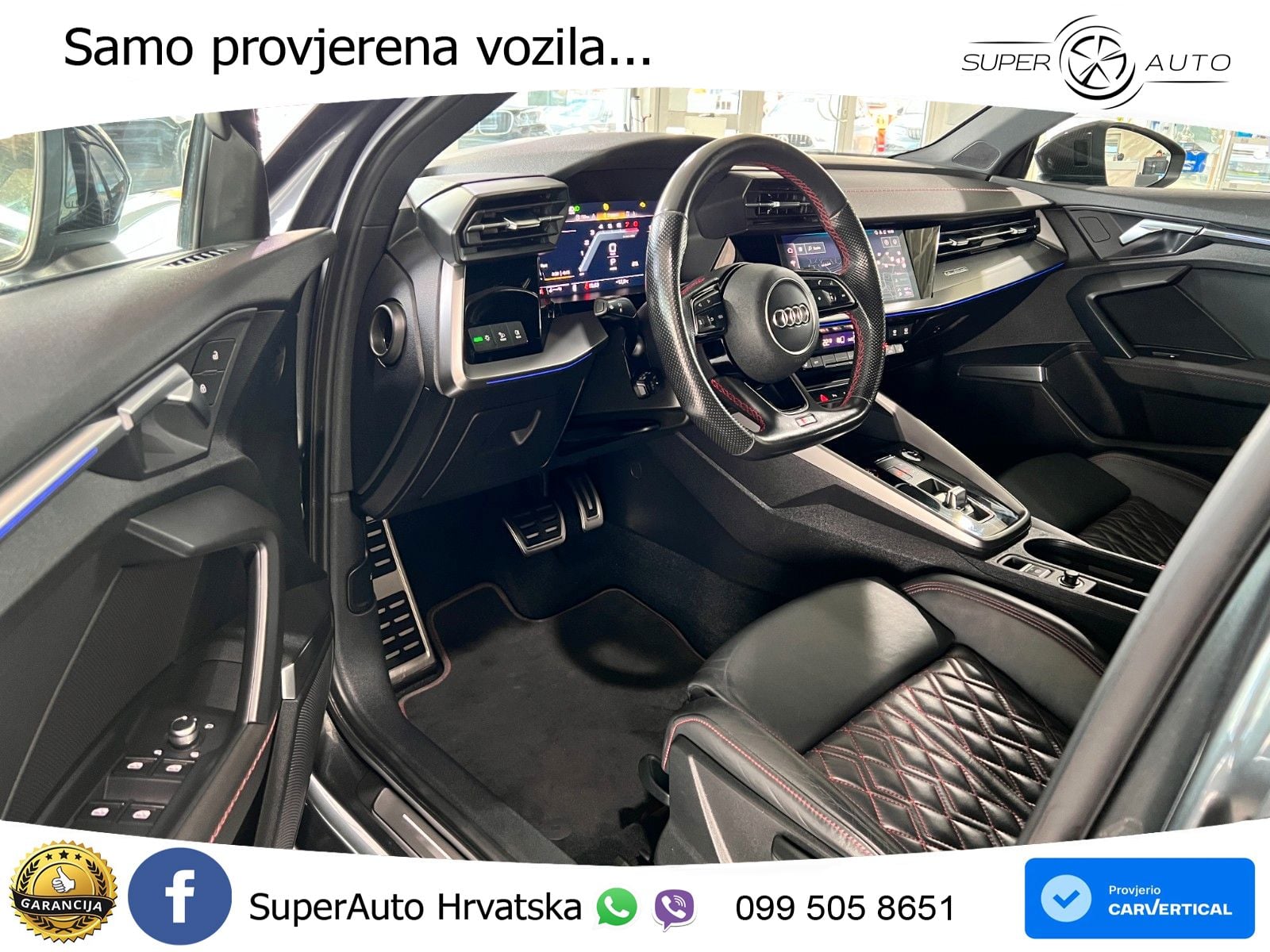 Audi S3 Limuzina 2.0 TFSI (310 KS) quattro S tronic LED+GR SJED+ACC