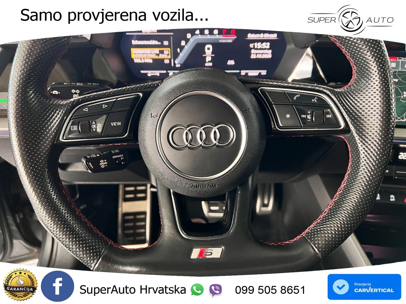Audi S3 Limuzina 2.0 TFSI (310 KS) quattro S tronic LED+GR SJED+ACC