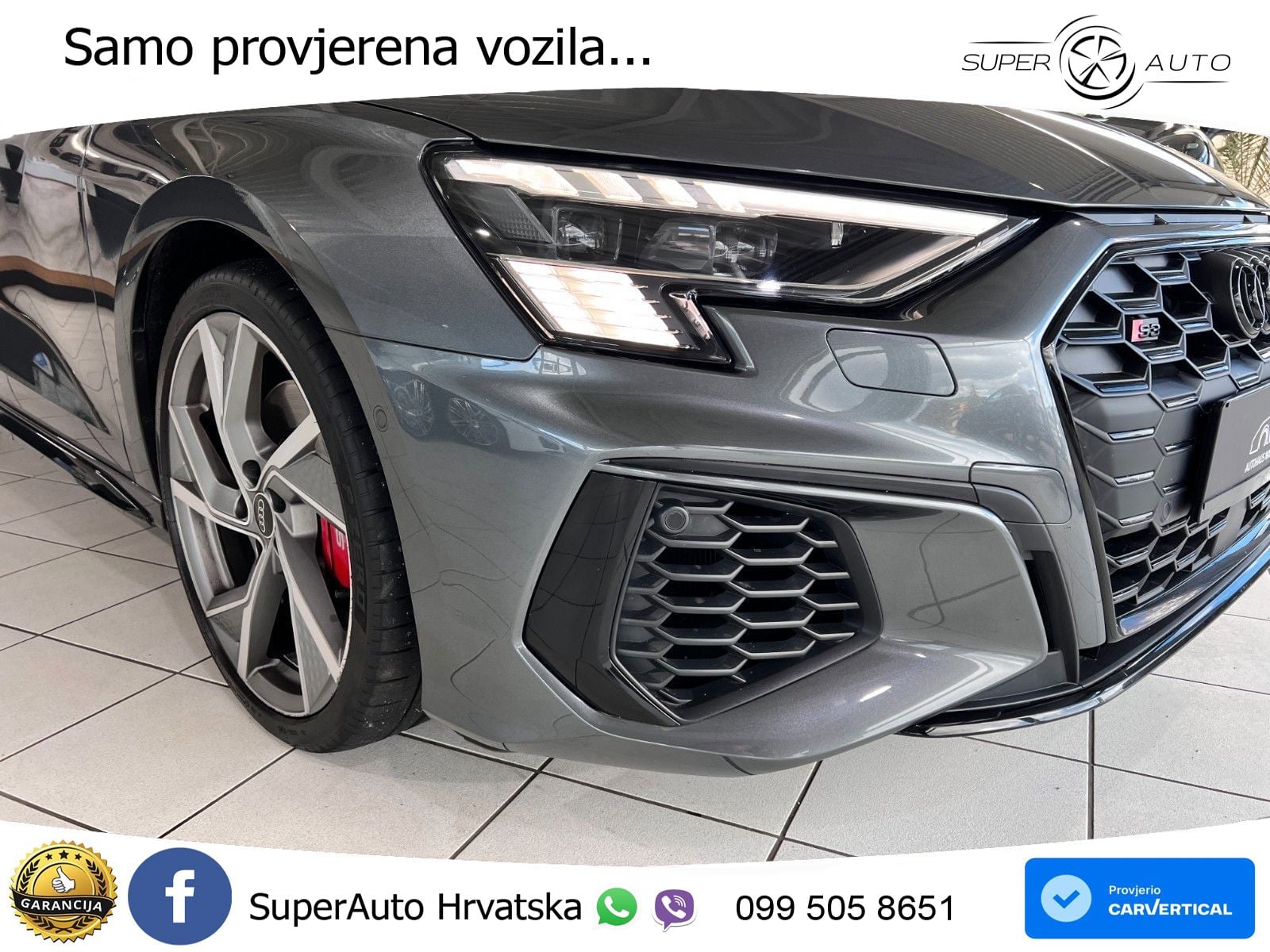 Audi S3 Limuzina 2.0 TFSI (310 KS) quattro S tronic LED+GR SJED+ACC