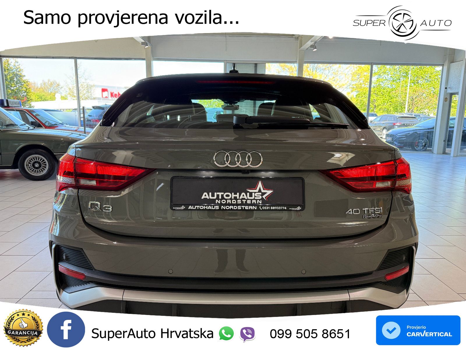Audi Q3 II Sportback 40 TFSI (190 KS) quattro S tronic S line LED+GR SJED+ACC
