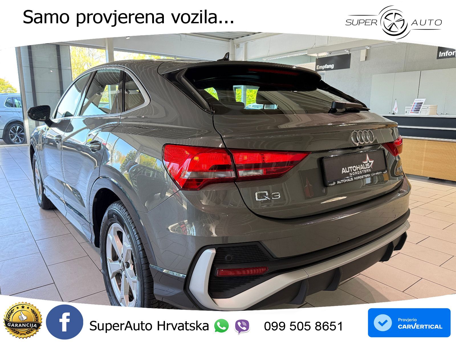 Audi Q3 II Sportback 40 TFSI (190 KS) quattro S tronic S line LED+GR SJED+ACC