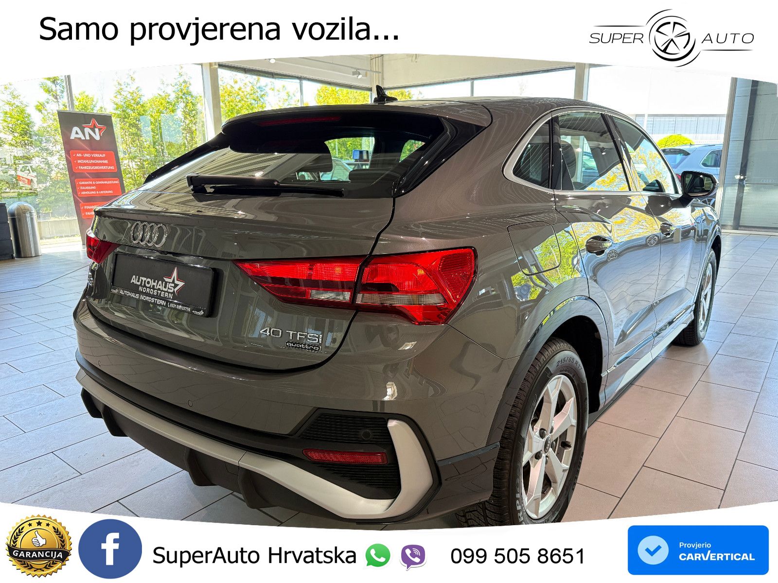 Audi Q3 II Sportback 40 TFSI (190 KS) quattro S tronic S line LED+GR SJED+ACC
