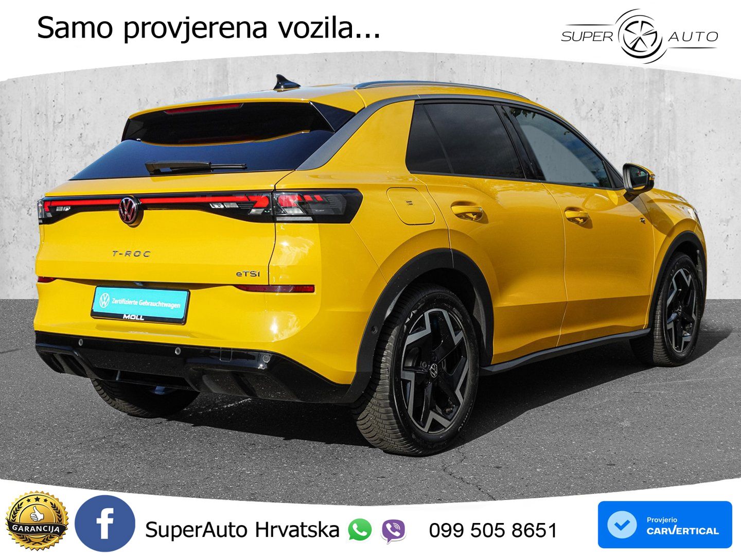 Volkswagen T-Roc 1.5 eTSI (150 KS)  DSG R-Line LED+GR SJED+ACC