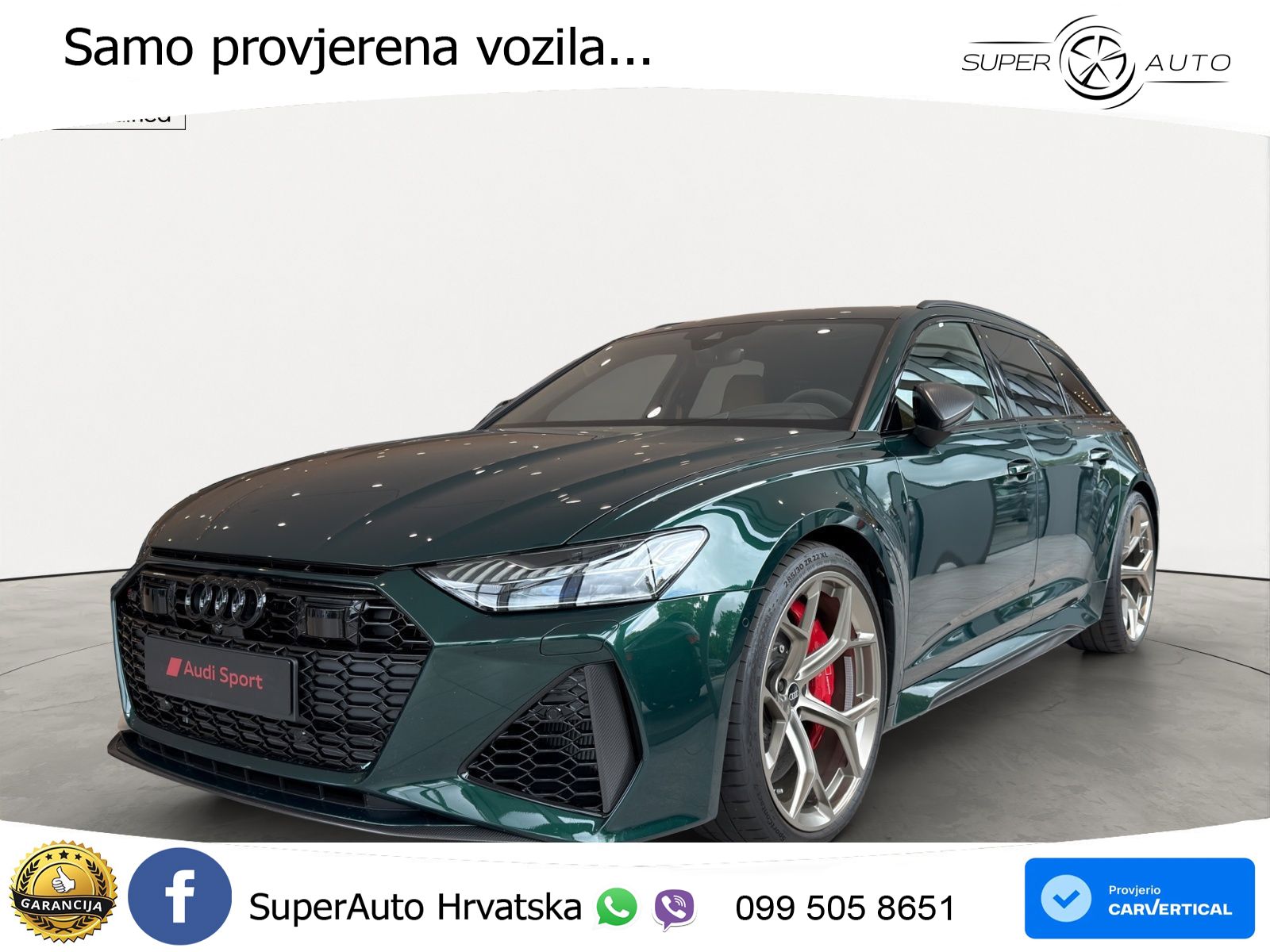 Audi RS6 Avant 4.0 TFSI V8 performance (630 KS)  quattro tiptronic MATRIX+GR SJED+KAM