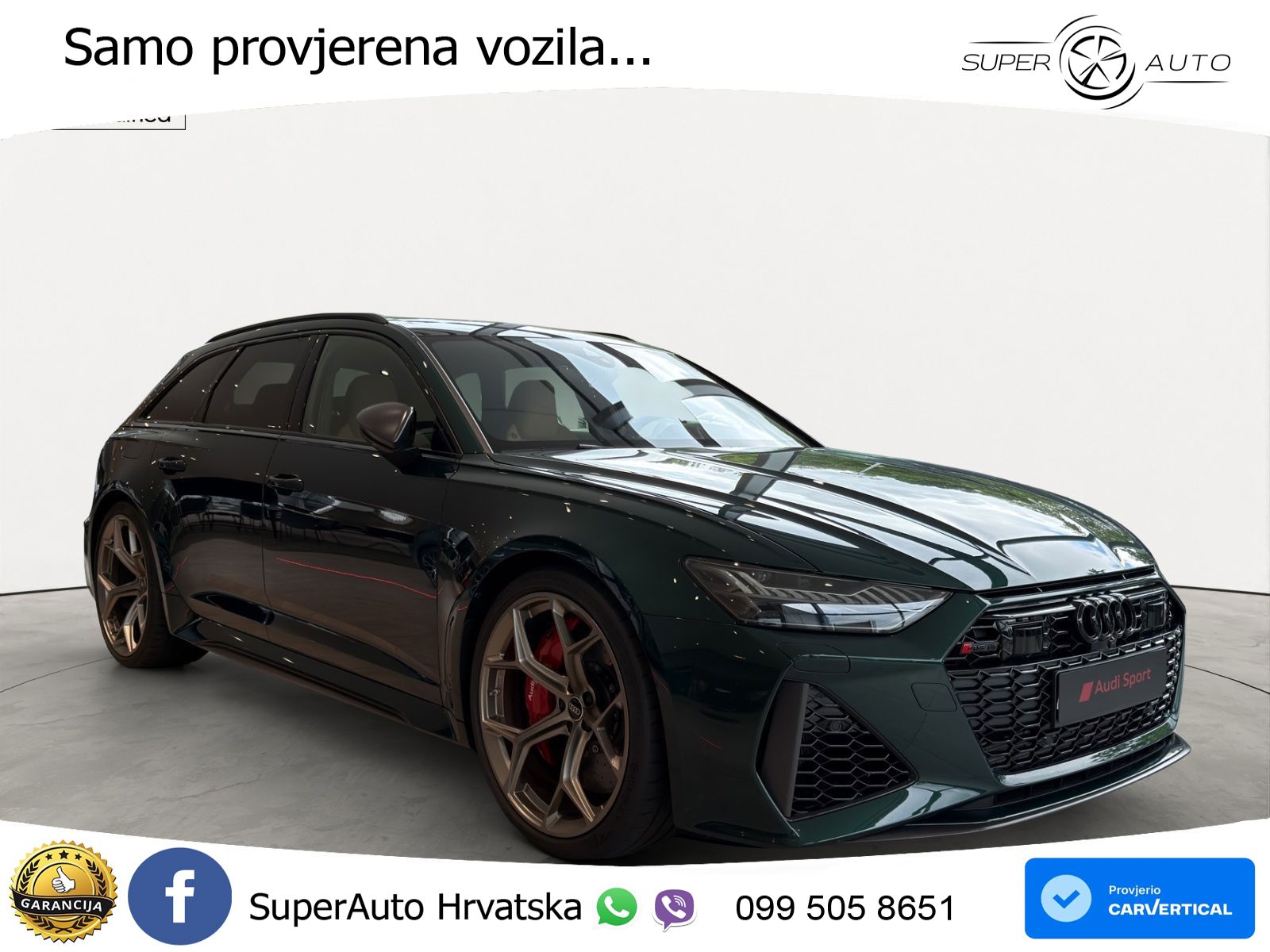 Audi RS6 Avant 4.0 TFSI V8 performance (630 KS)  quattro tiptronic MATRIX+GR SJED+KAM