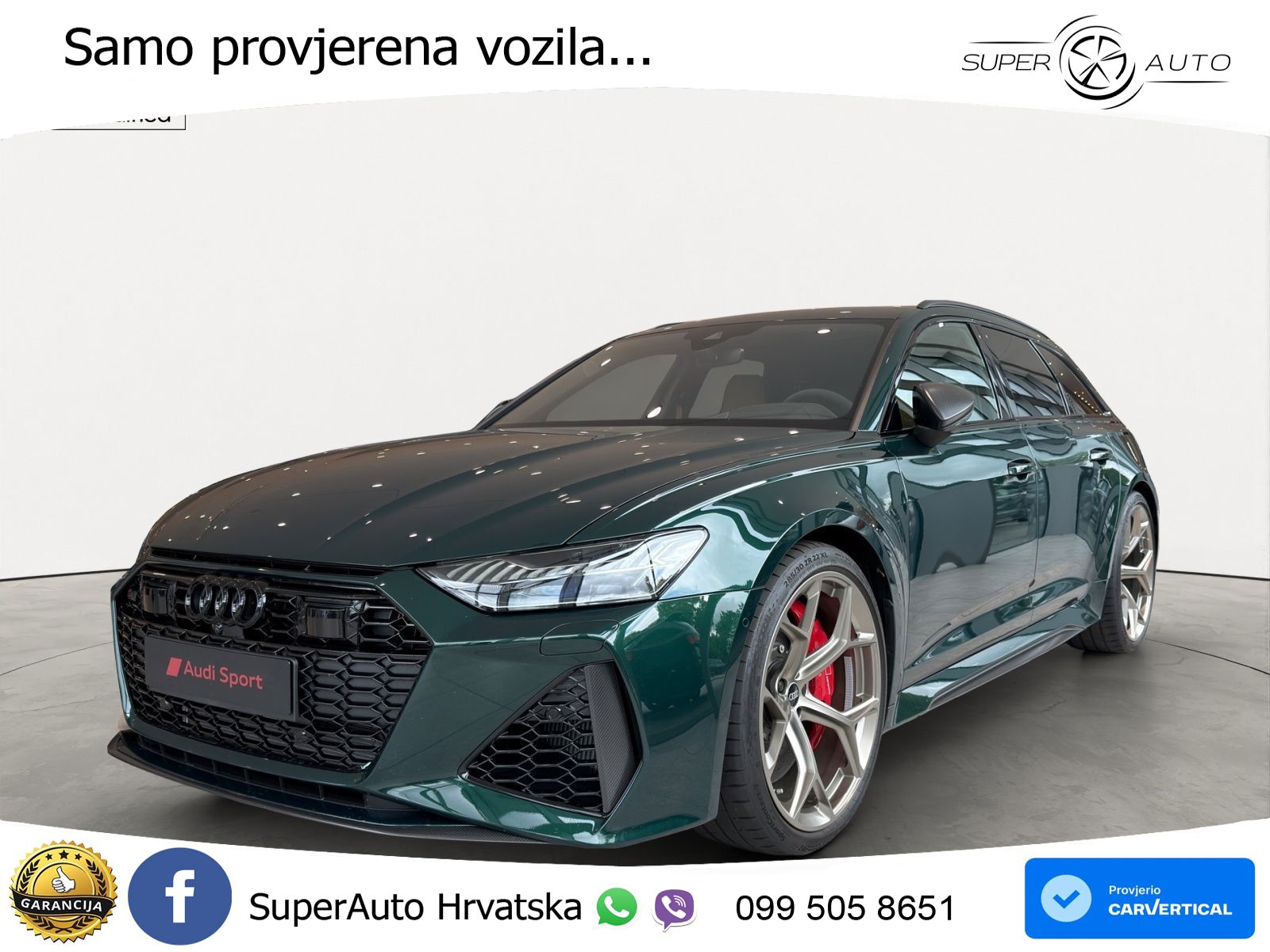 Audi RS6 Avant 4.0 TFSI V8 performance (630 KS)  quattro tiptronic MATRIX+GR SJED+KAM