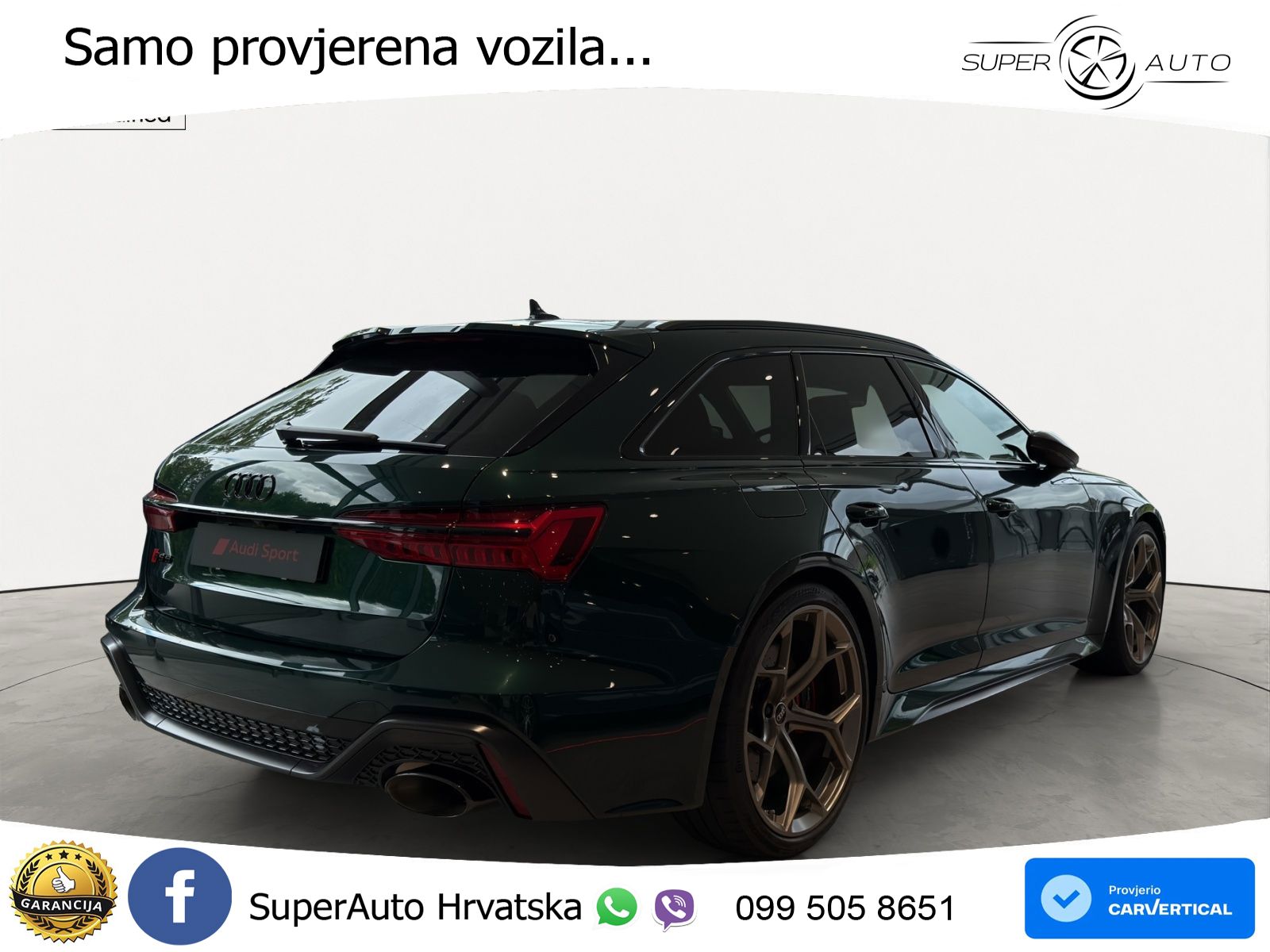 Audi RS6 Avant 4.0 TFSI V8 performance (630 KS)  quattro tiptronic MATRIX+GR SJED+KAM