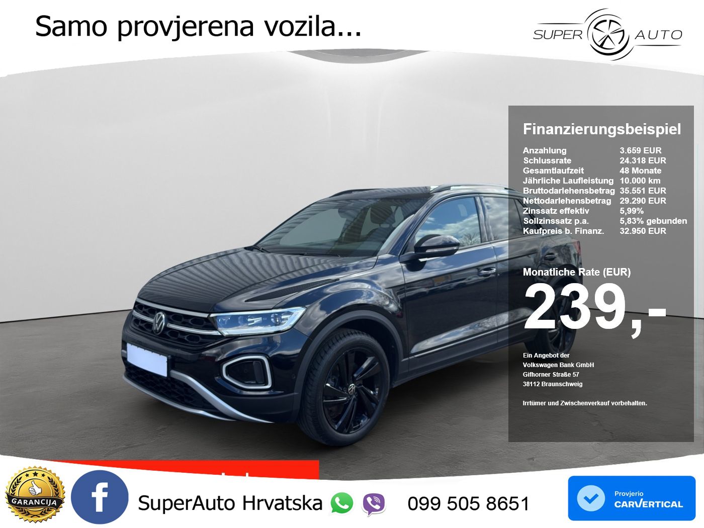 Volkswagen T-Roc I 2.0 TDI (150 KS) DSG LED+GR SJED+ACC