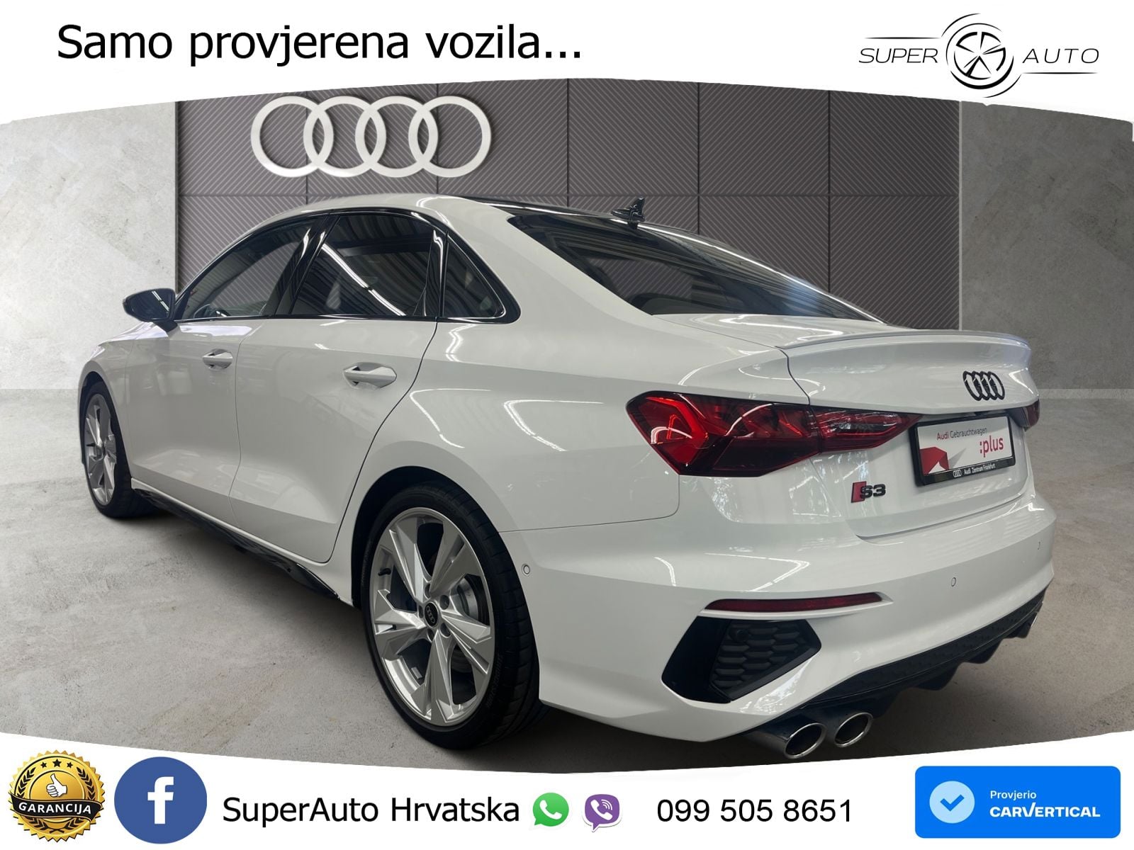 Audi S3 Limuzina 2.0 TFSI (310 KS) quattro S tronic MATRIX+GR SJED+KAM
