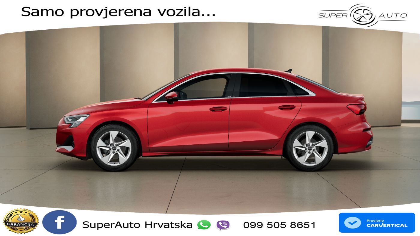 Audi A3 Limuzina 35 TFSI (150 KS) S tronic advanced LED+GR SJED+ACC