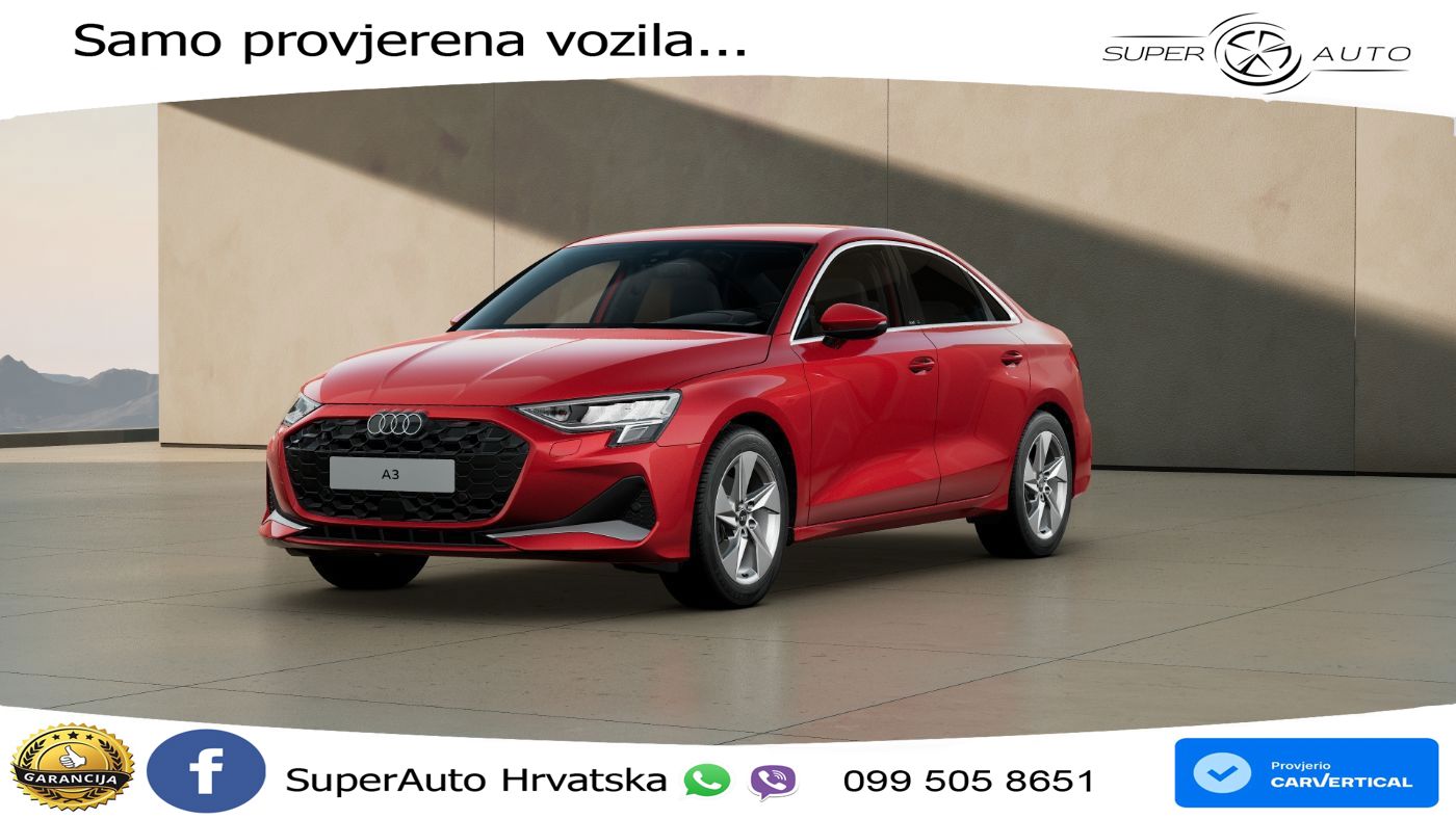 Audi A3 Limuzina 35 TFSI (150 KS) S tronic advanced LED+GR SJED+ACC