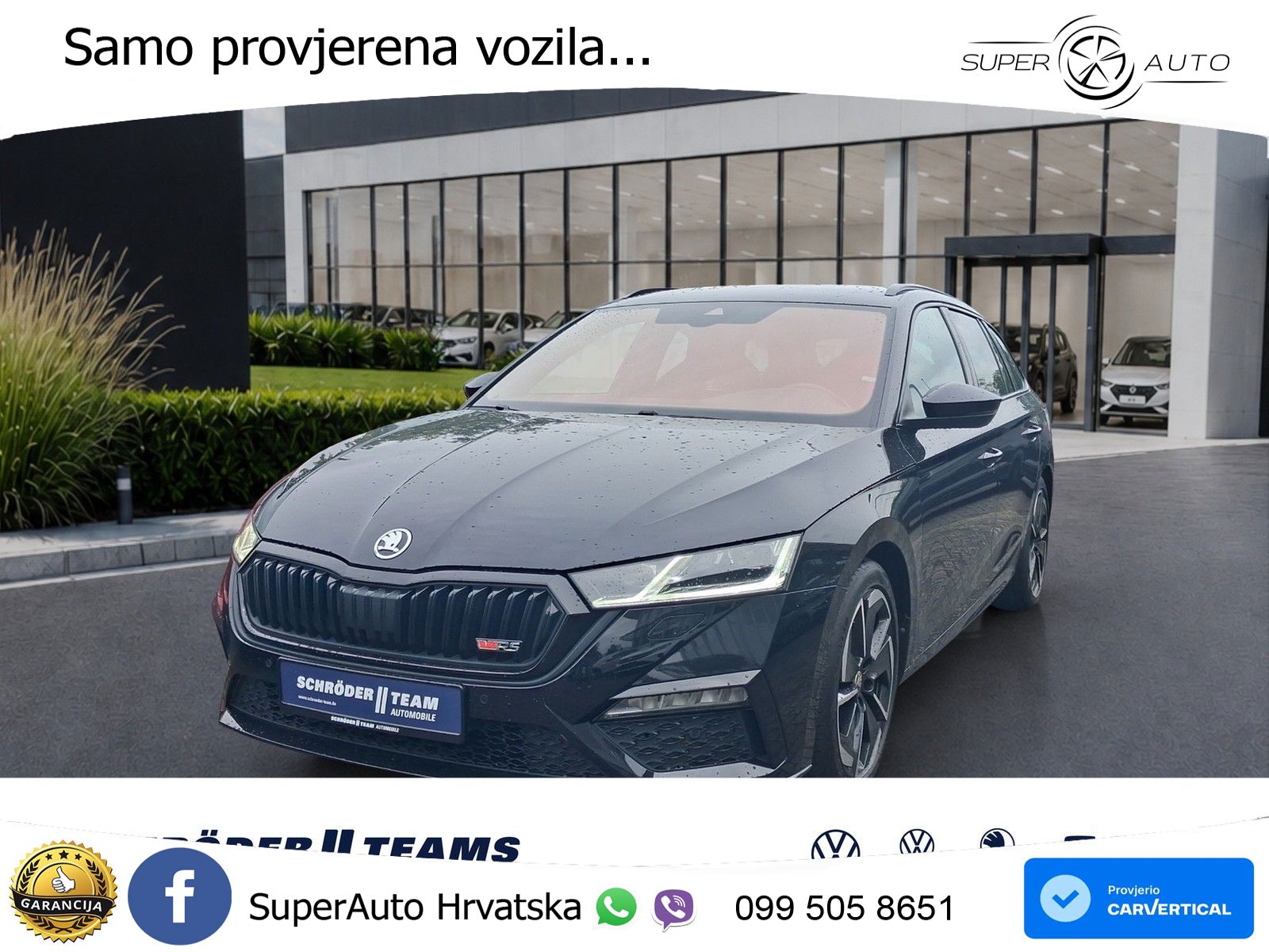 Škoda Octavia Combi RS 2.0 TDI (200 KS) DSG LED+GR SJED+ACC