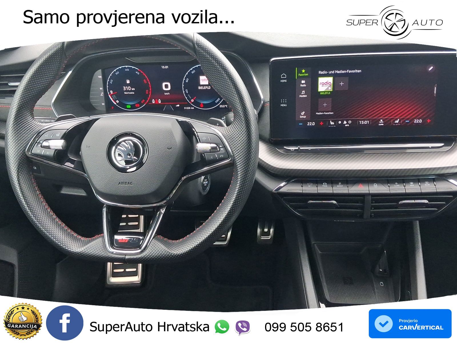 Škoda Octavia Combi RS 2.0 TDI (200 KS) DSG LED+GR SJED+ACC