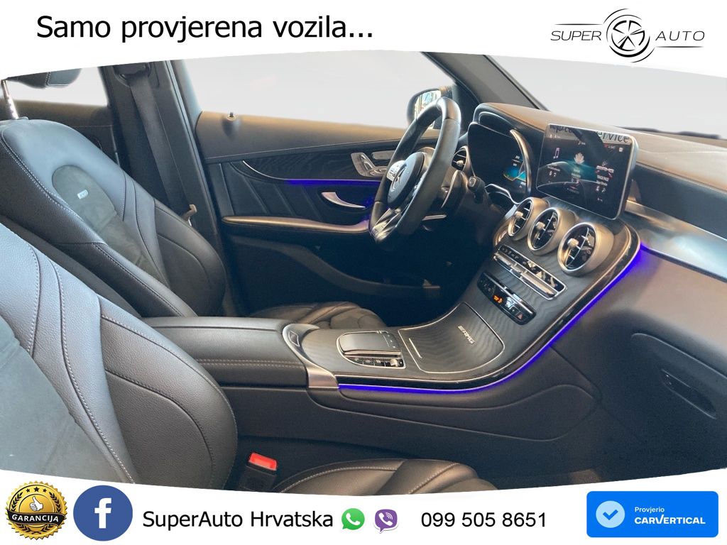 Mercedes AMG GLC 63 S V8 (510 KS) 4MATIC+ MCT ZRAČNI+ACC+GR SJED+360