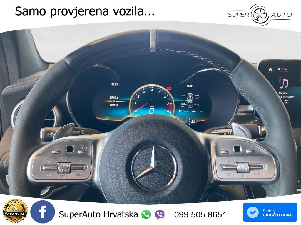 Mercedes AMG GLC 63 S V8 (510 KS) 4MATIC+ MCT ZRAČNI+ACC+GR SJED+360