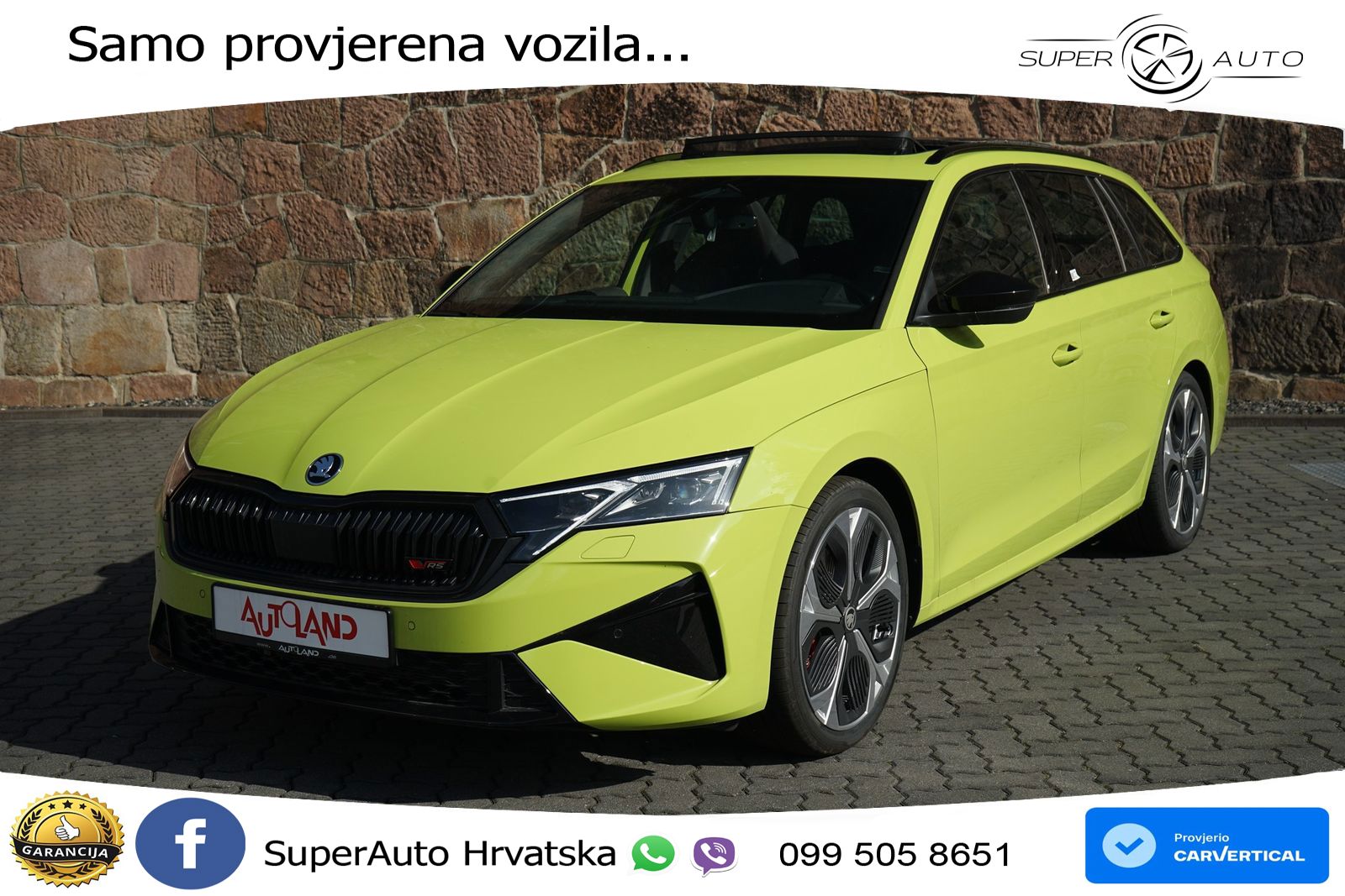 Škoda Octavia Combi RS 2.0 TSI (265 KS) DSG LED+GR SJED+ACC