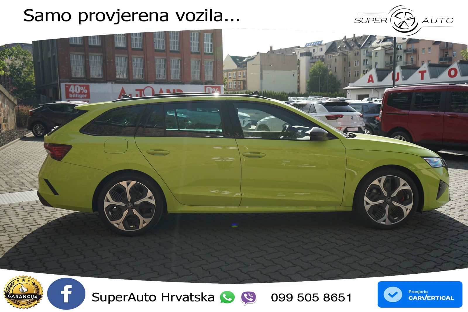 Škoda Octavia Combi RS 2.0 TSI (265 KS) DSG LED+GR SJED+ACC