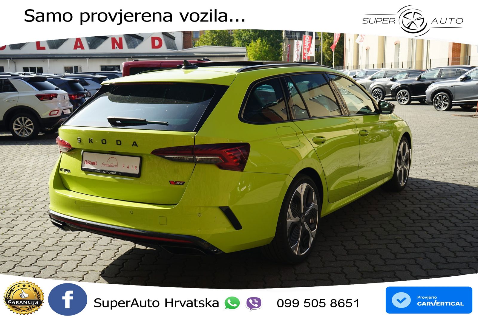Škoda Octavia Combi RS 2.0 TSI (265 KS) DSG LED+GR SJED+ACC