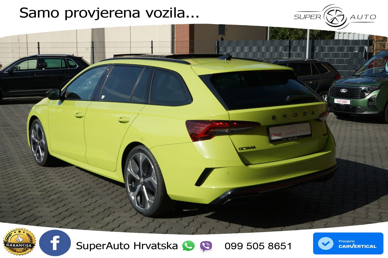Škoda Octavia Combi RS 2.0 TSI (265 KS) DSG LED+GR SJED+ACC