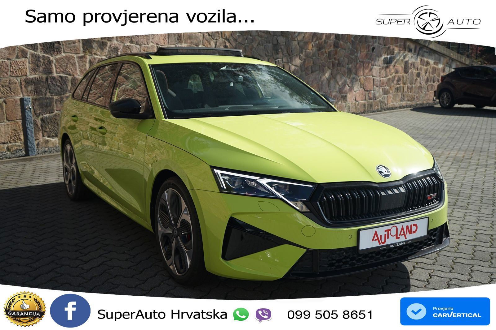 Škoda Octavia Combi RS 2.0 TSI (265 KS) DSG LED+GR SJED+ACC