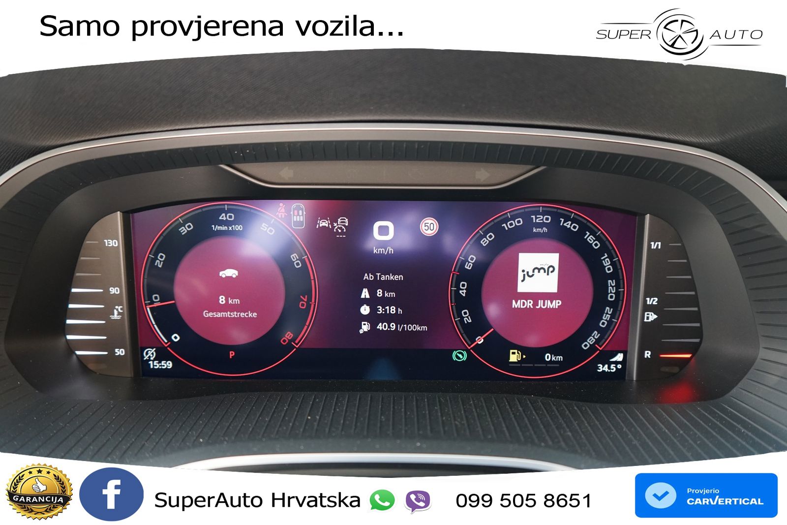 Škoda Octavia Combi RS 2.0 TSI (265 KS) DSG LED+GR SJED+ACC