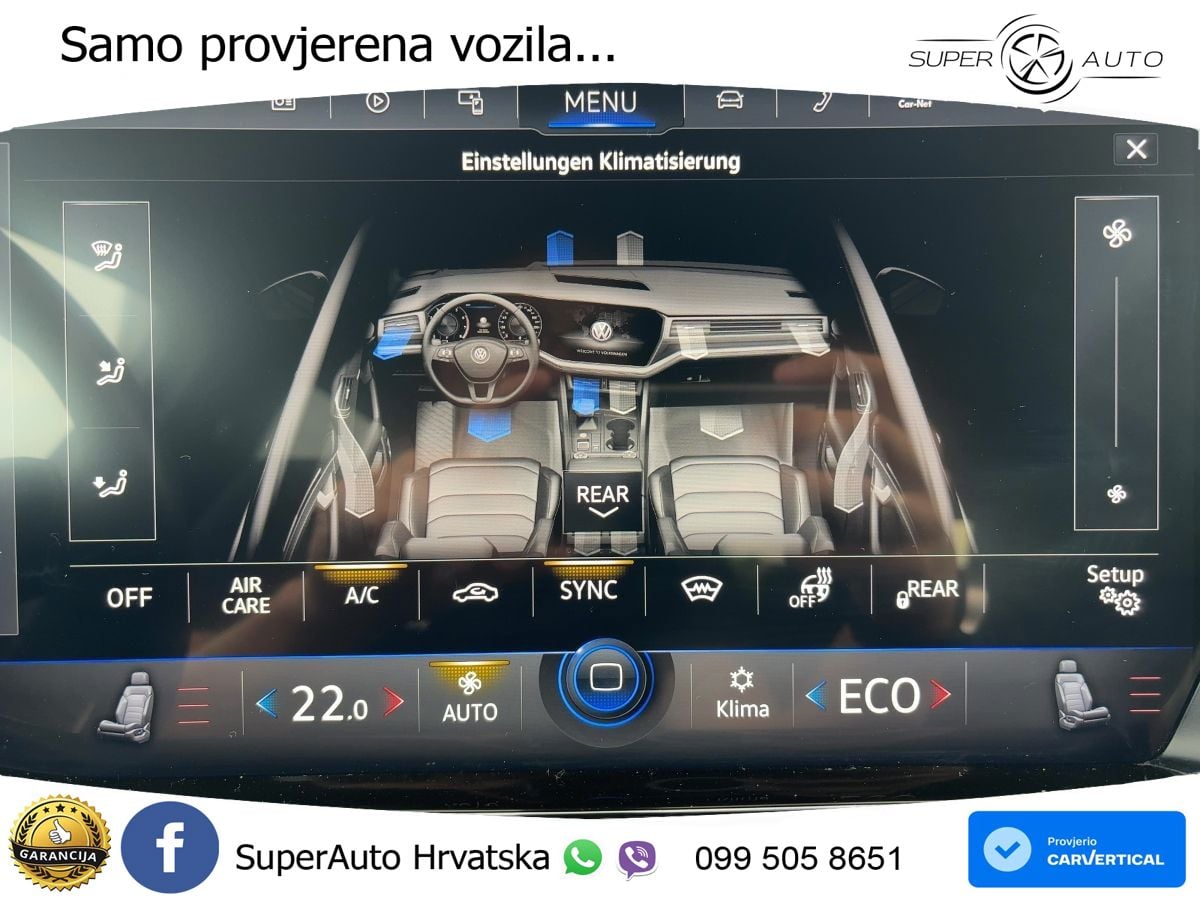 Volkswagen Touareg 3.0 V6 TDI (286 KS) 4MOTION Tiptronic R-Line ZRAČNI+ACC+GR SJED+KAM