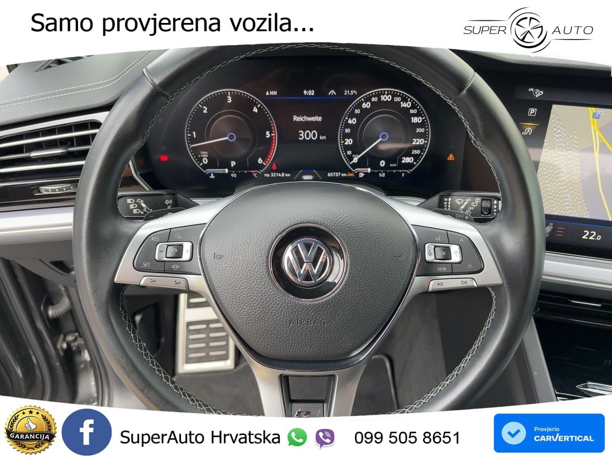 Volkswagen Touareg 3.0 V6 TDI (286 KS) 4MOTION Tiptronic R-Line ZRAČNI+ACC+GR SJED+KAM