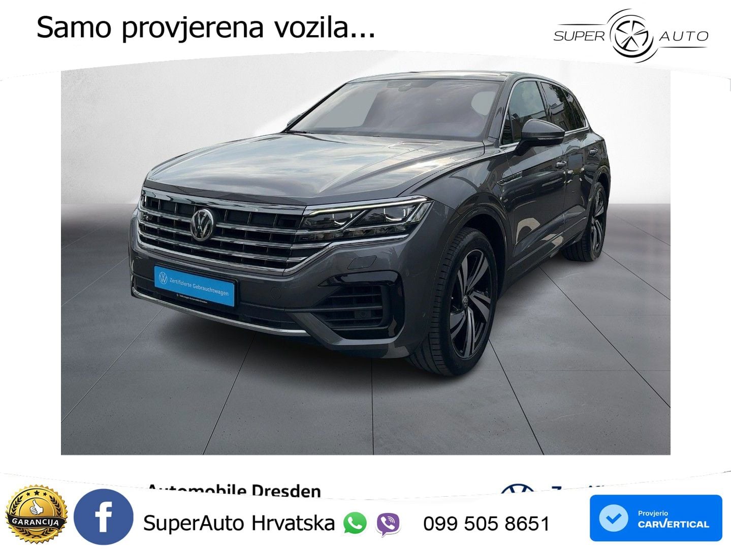 Volkswagen Touareg 3.0 V6 TDI (286 KS) 4MOTION Tiptronic R-Line ZRAČNI+ACC+GR SJED+KAM