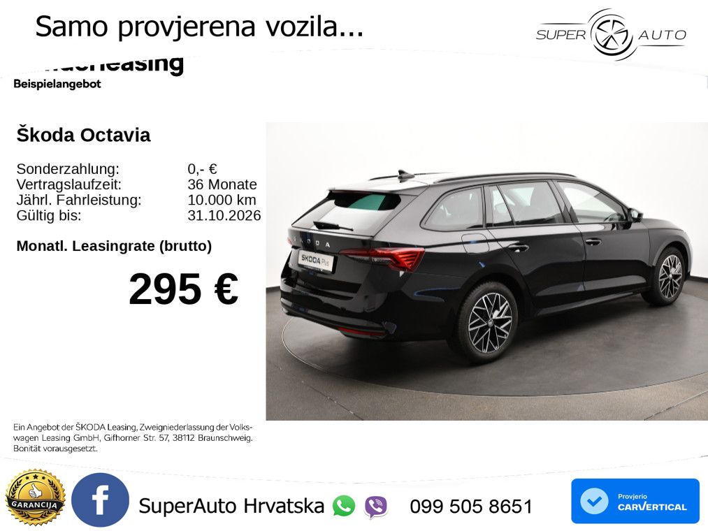 Škoda Octavia Combi 2.0 TDI (150 KS) DSG Selection LED+GR SJED+ACC