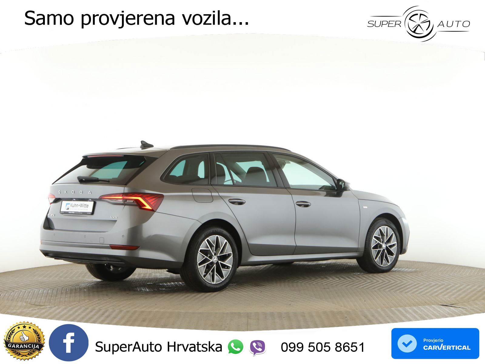 Škoda Octavia Combi 2.0 TDI (150 KS) 4x4 DSG LED+GR SJED+ACC