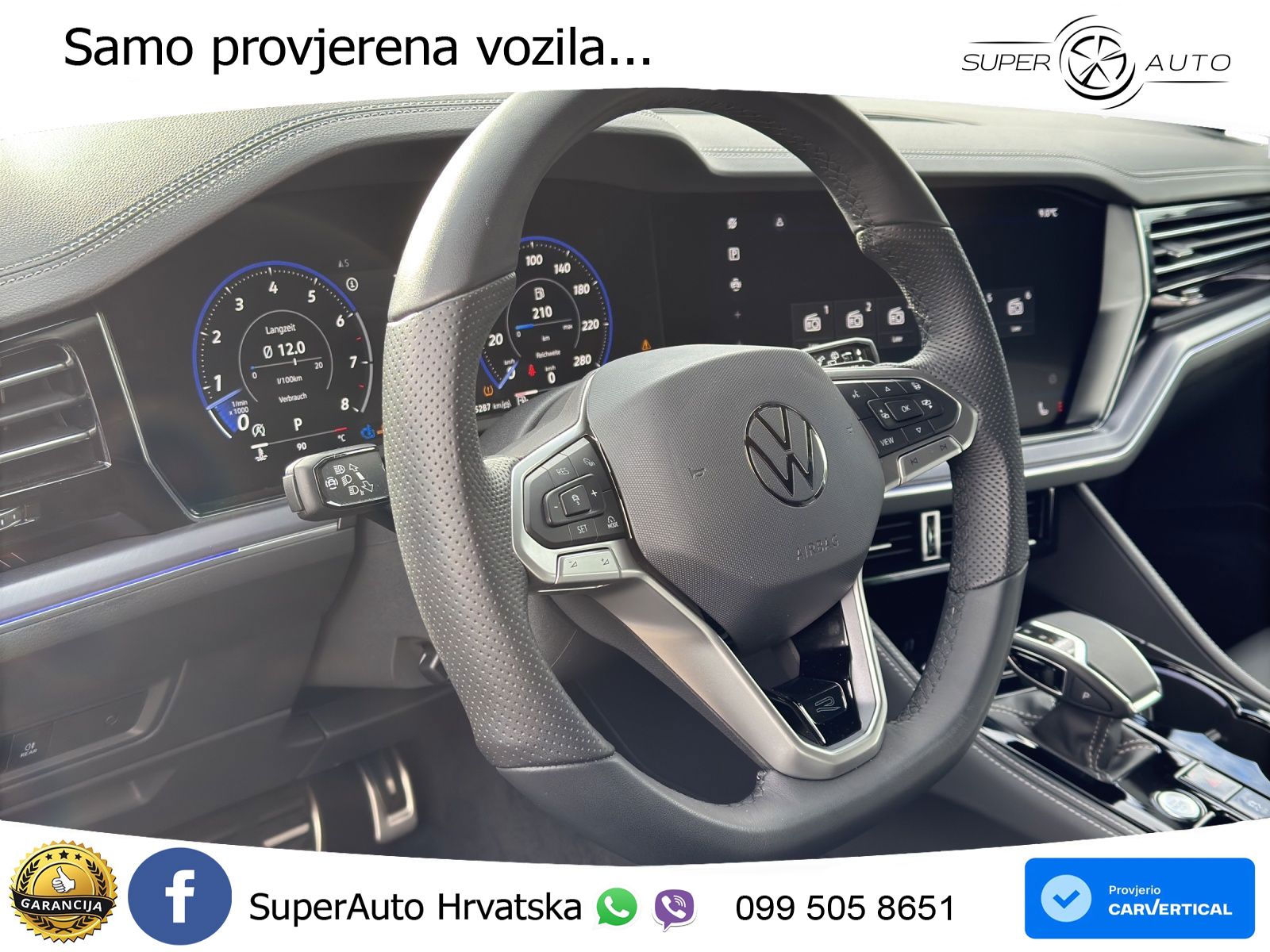 Volkswagen Touareg 3.0 V6 TFSI (340 KS) 4MOTION Tiptronic R-Line ZRAČNI+ACC+4xGR SJED+KAM