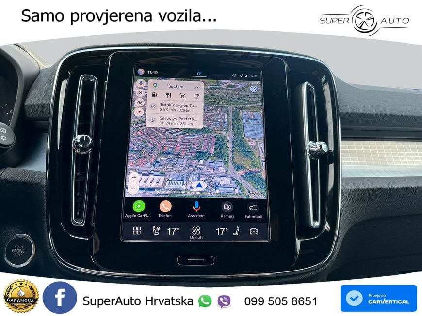 Volvo XC40 2.0 B3 163 KS Automatic LED+GR SJED+ACC