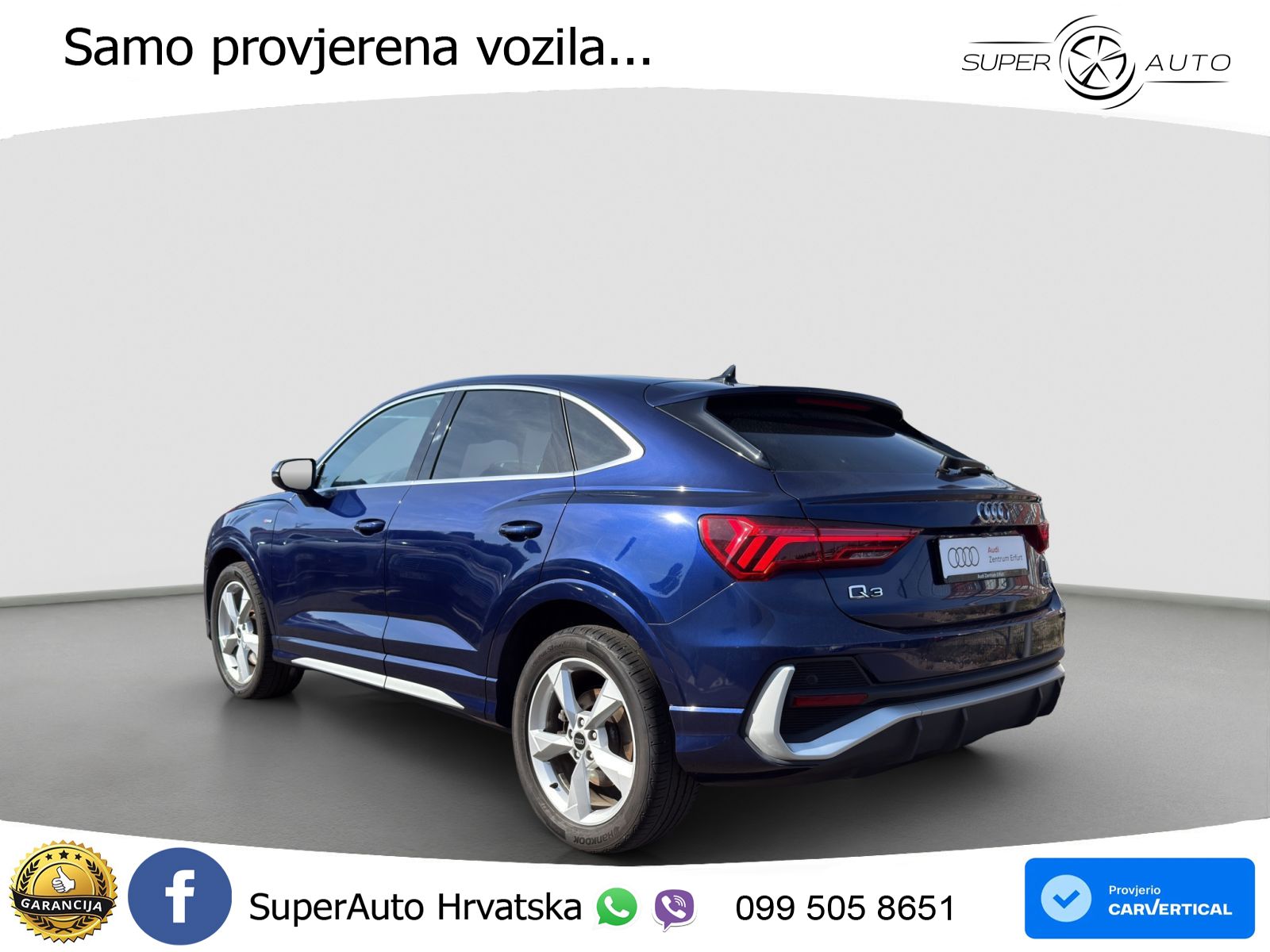 Audi Q3 II Sportback 40 TFSI (190 KS) quattro S tronic S line LED+GR SJED+ACC
