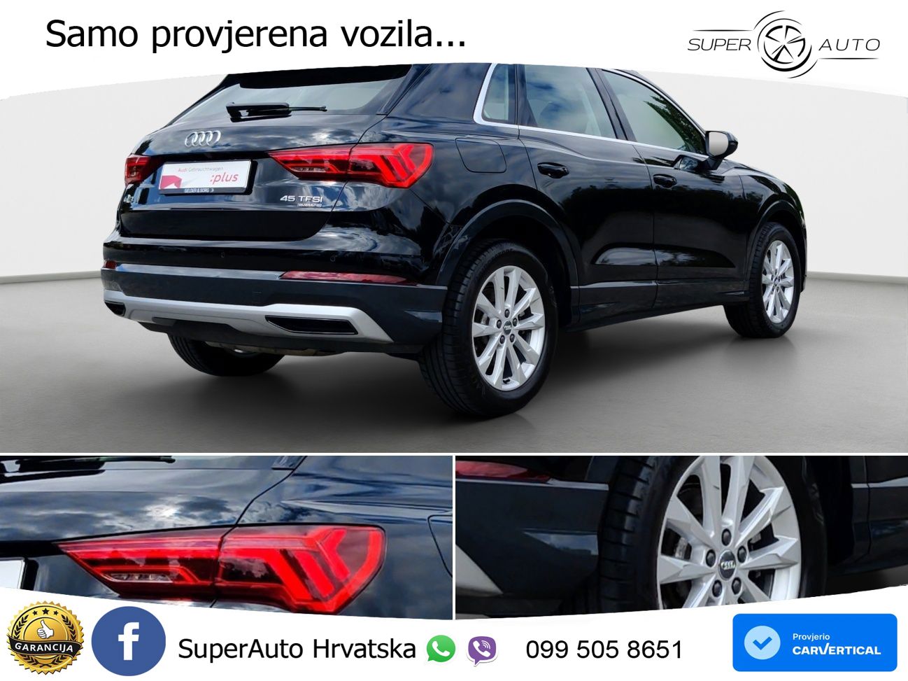 Audi Q3 45 TFSI (230 KS) quattro S tronic advanced LED+GR SJED+ACC