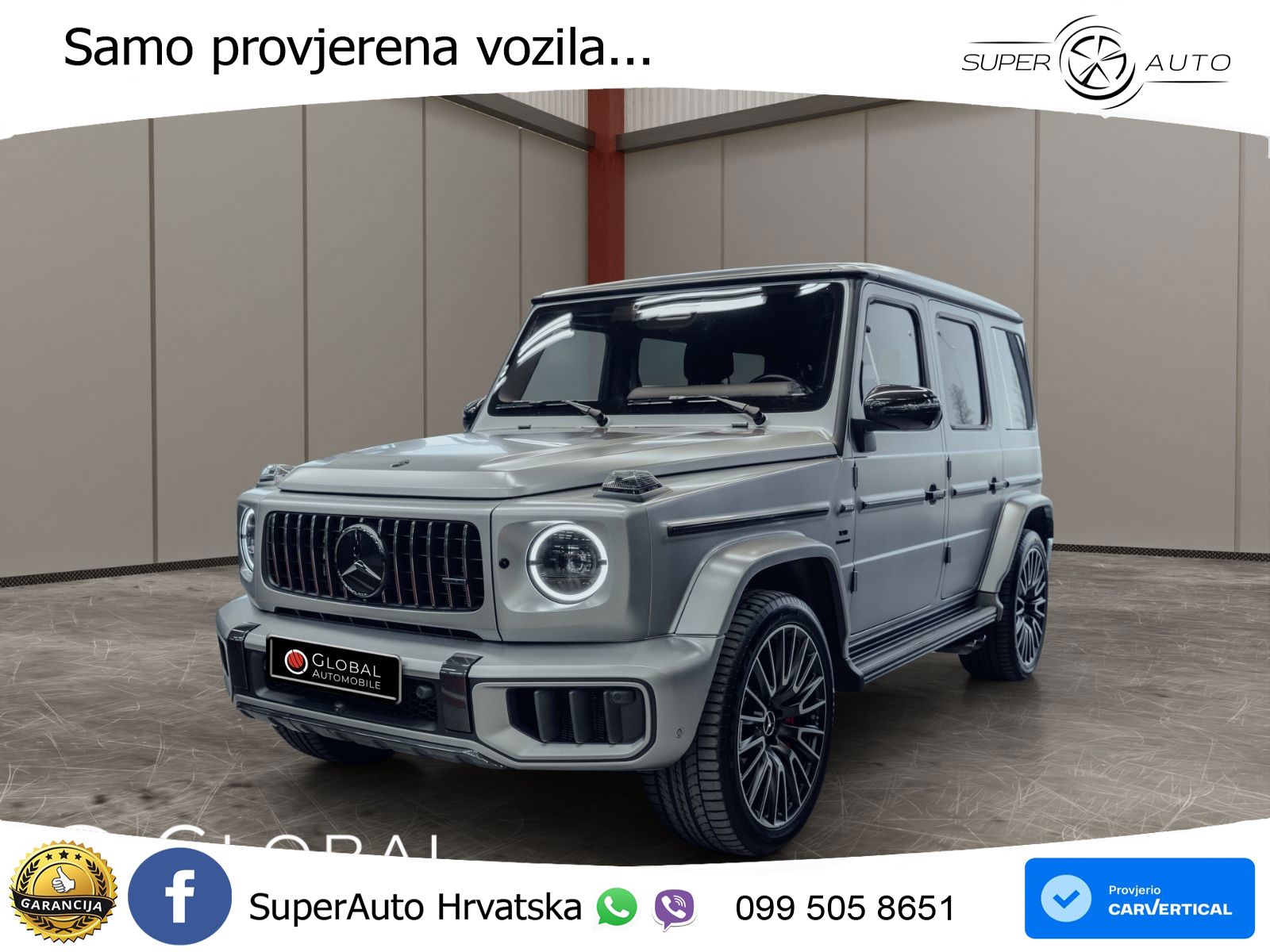 Mercedes AMG G 63 Long V8 (585 KS) 4MATIC 9G-TRONIC AMG SPEEDSHIFT TCT Manufaktur LED+GR SJED+ACC