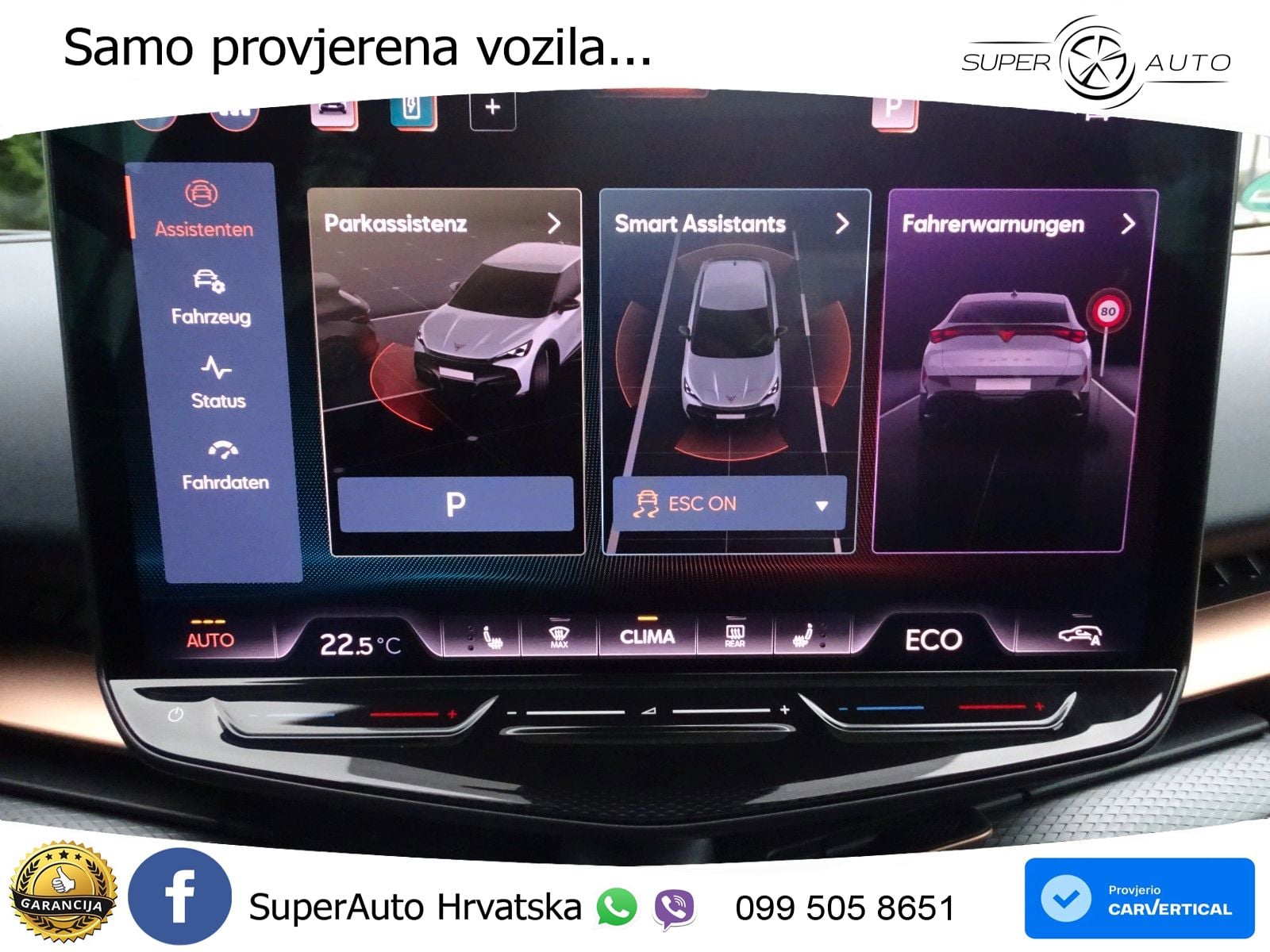 Cupra Tavascan 82 kWh (286 KS) LED+GR SJED+ACC