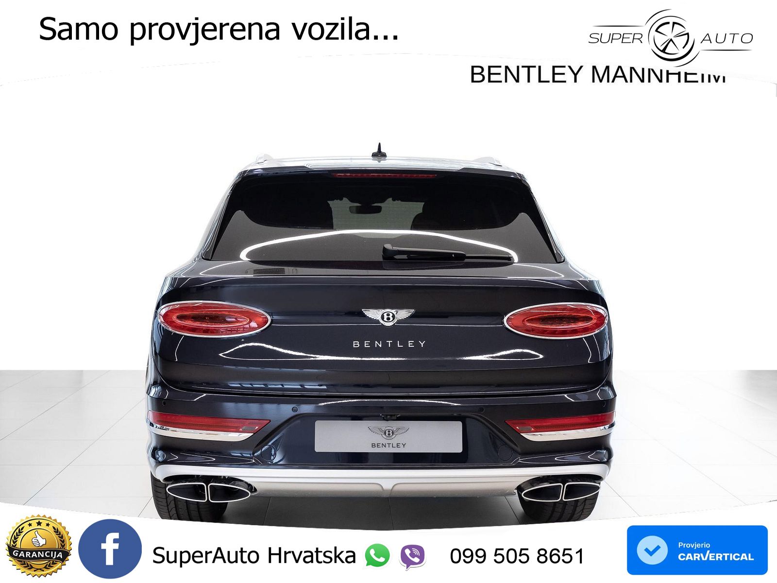 Bentley Bentayga 4.0 V8 (550 KS) AWD Automatic ZRAČNI+ACC+GR SJED+KAM