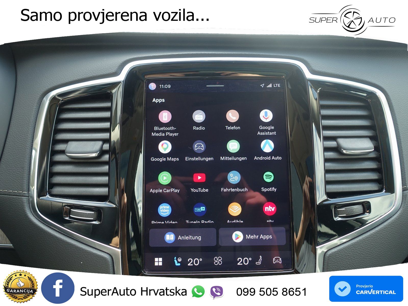 Volvo XC90 2.0 B5 Diesel AWD Automatic ACC+HEAD+4xGR SJED+360+PANO