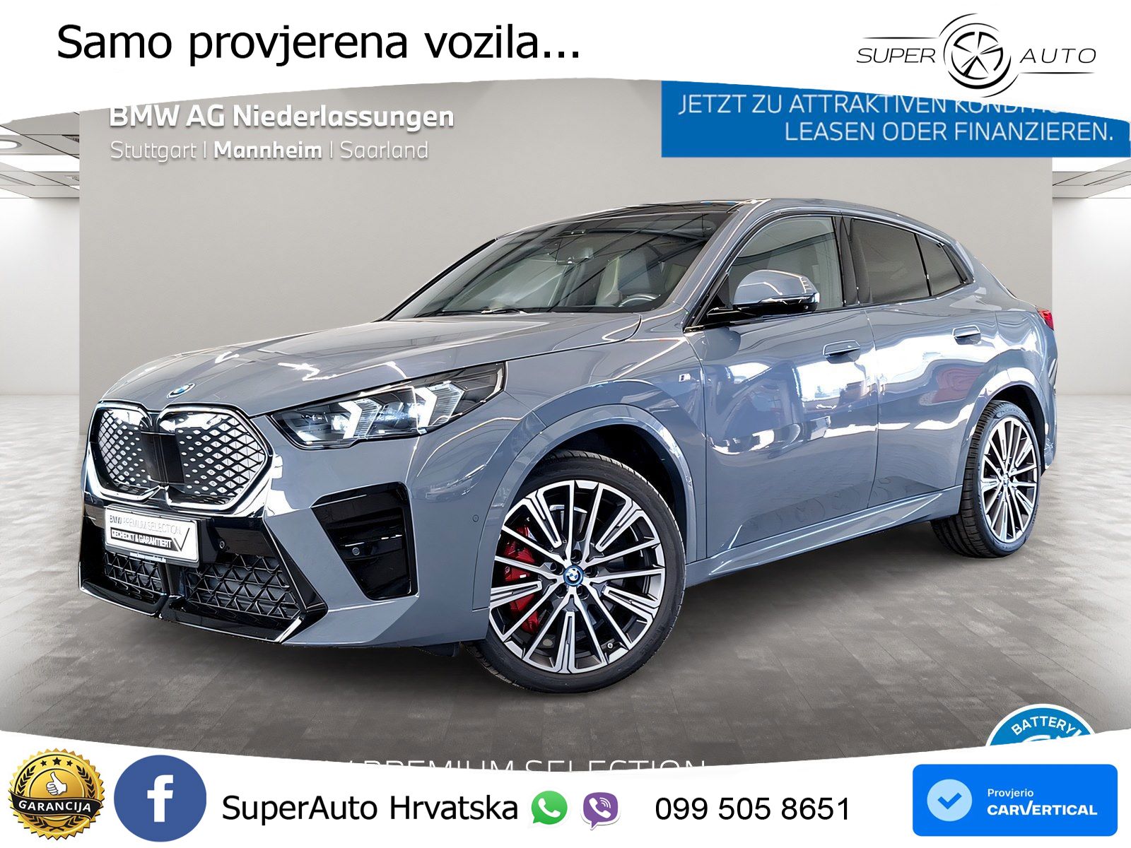 BMW iX2 66.5 kWh (313 KS) xDrive30