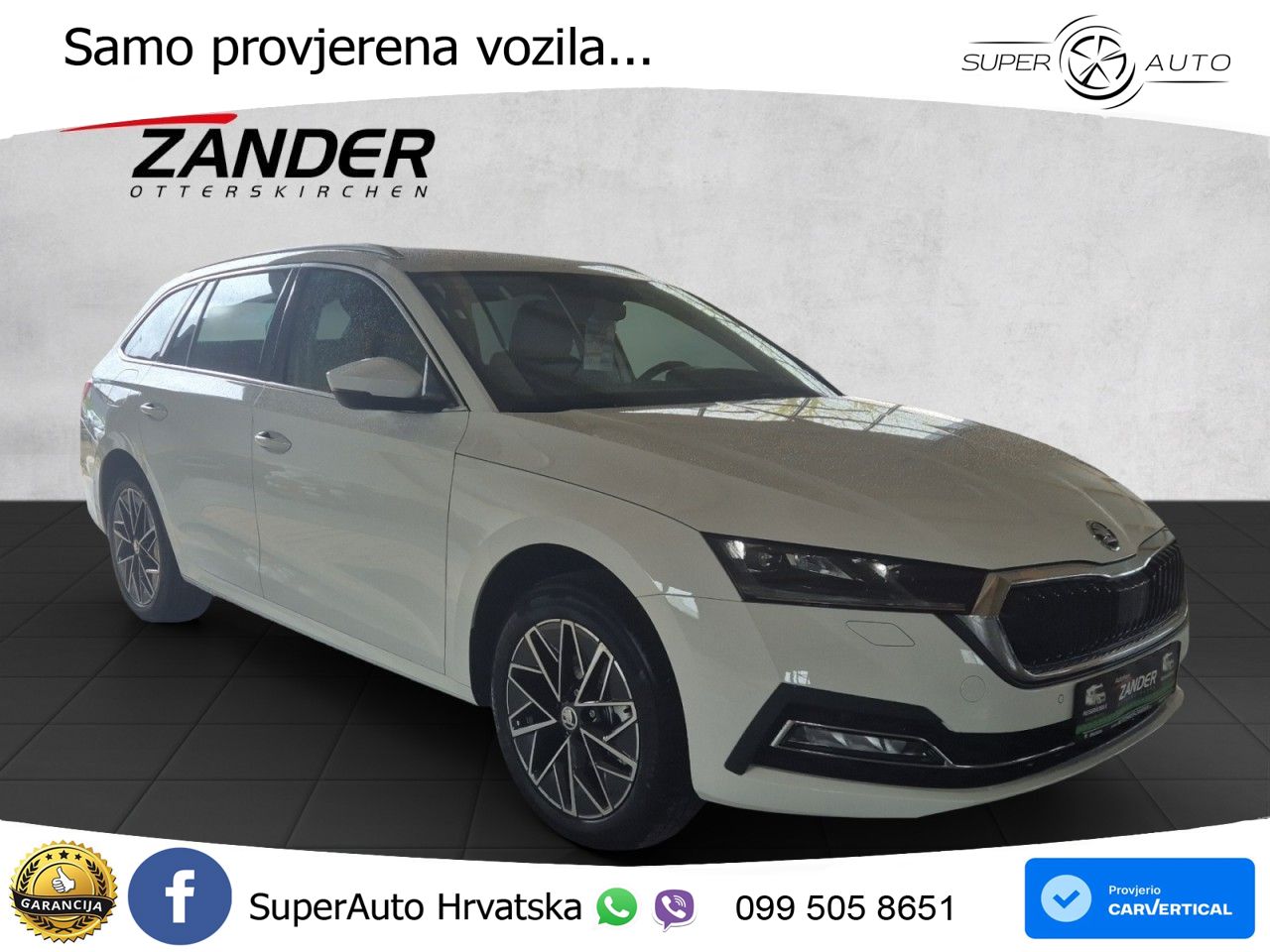 Škoda Octavia Combi 2.0 TDI (150 KS) DSG LED+GR SJED+ACC