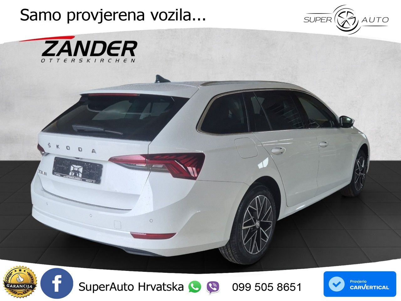 Škoda Octavia Combi 2.0 TDI (150 KS) DSG LED+GR SJED+ACC
