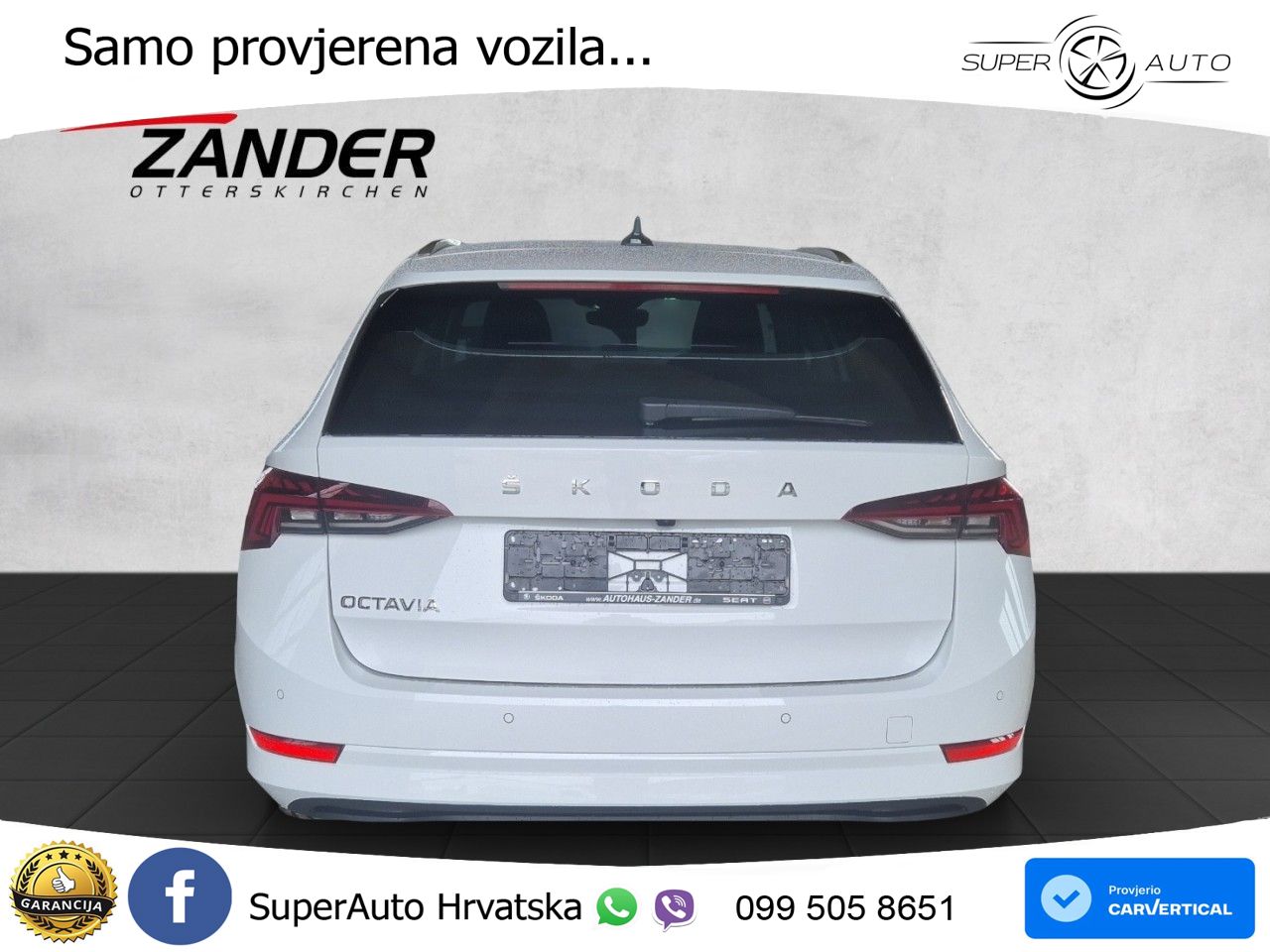 Škoda Octavia Combi 2.0 TDI (150 KS) DSG LED+GR SJED+ACC