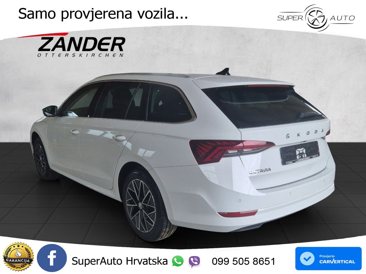 Škoda Octavia Combi 2.0 TDI (150 KS) DSG LED+GR SJED+ACC
