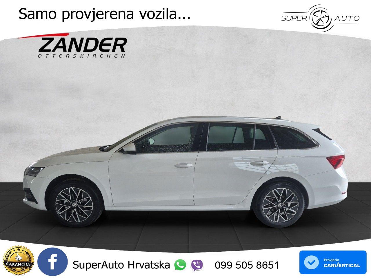 Škoda Octavia Combi 2.0 TDI (150 KS) DSG LED+GR SJED+ACC
